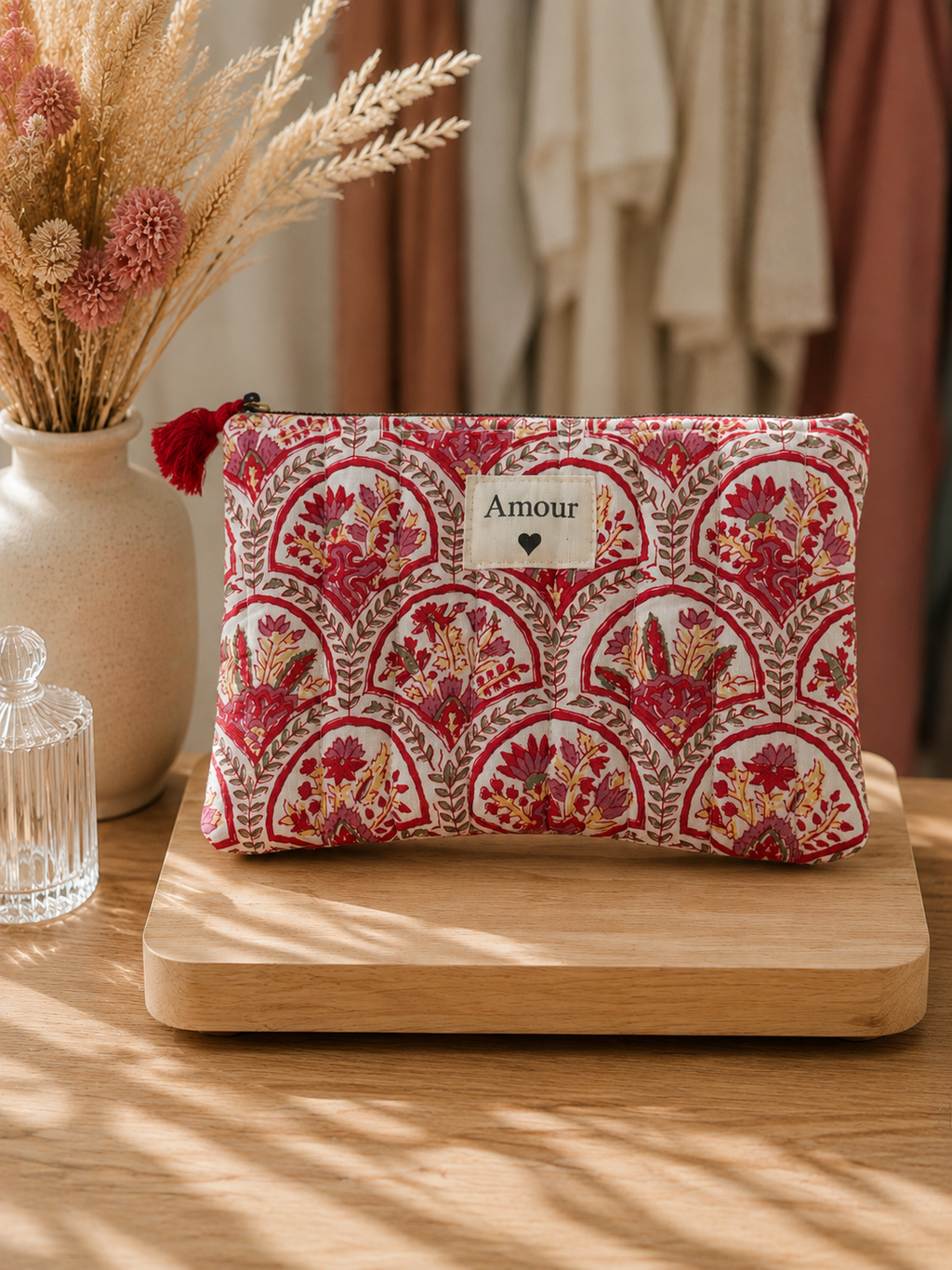 Pochette amour fleuri