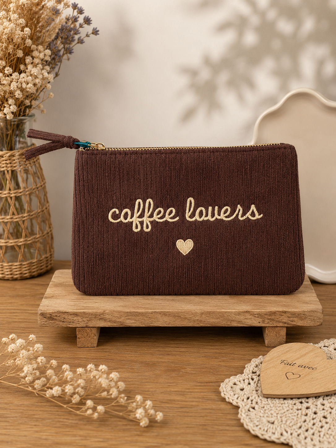 Pochette marron