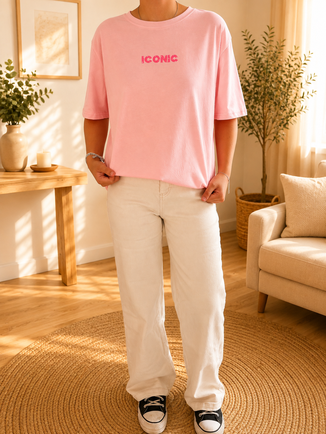 T-shirt Iconic Rose Petit Pois