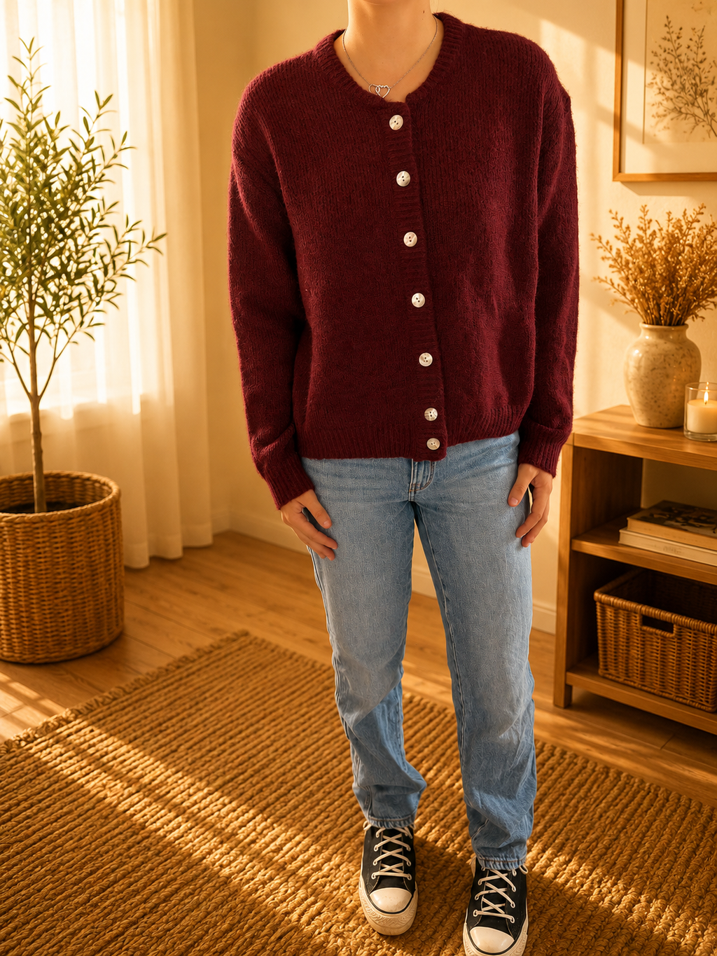 Gilet bordeaux