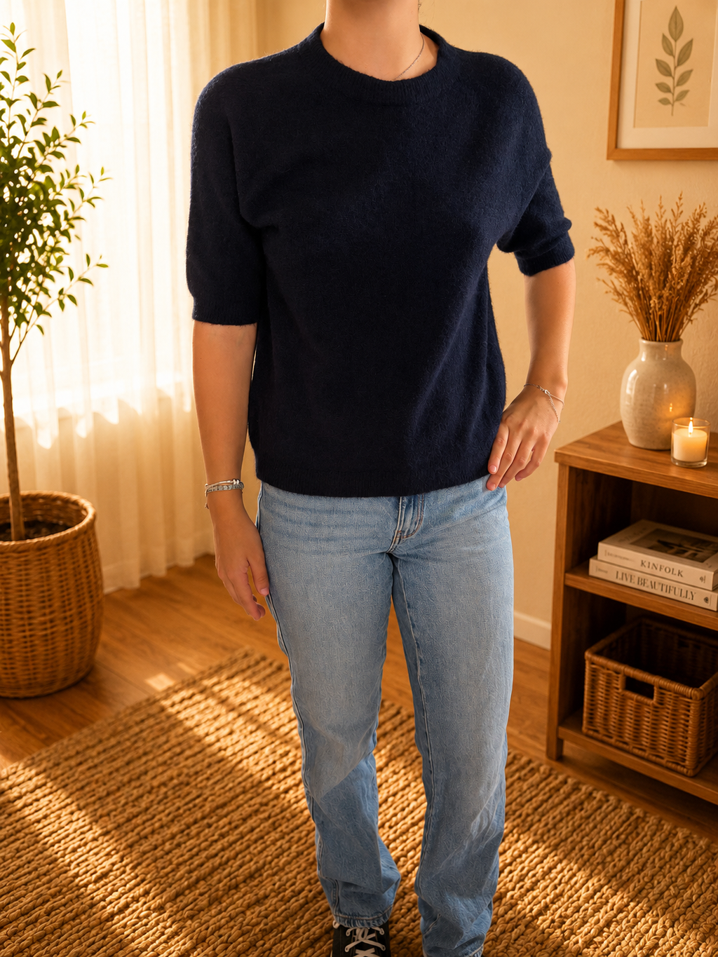 Pull bleu marine