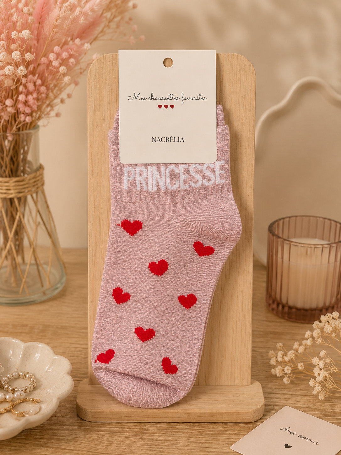 Chaussettes à paillettes " princesse "