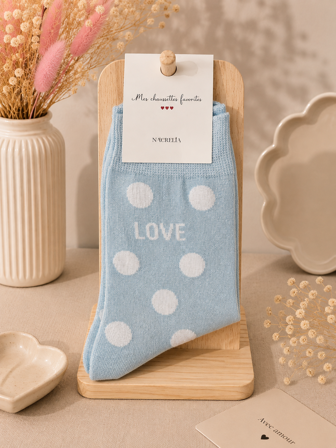 Chaussettes à paillettes " love "