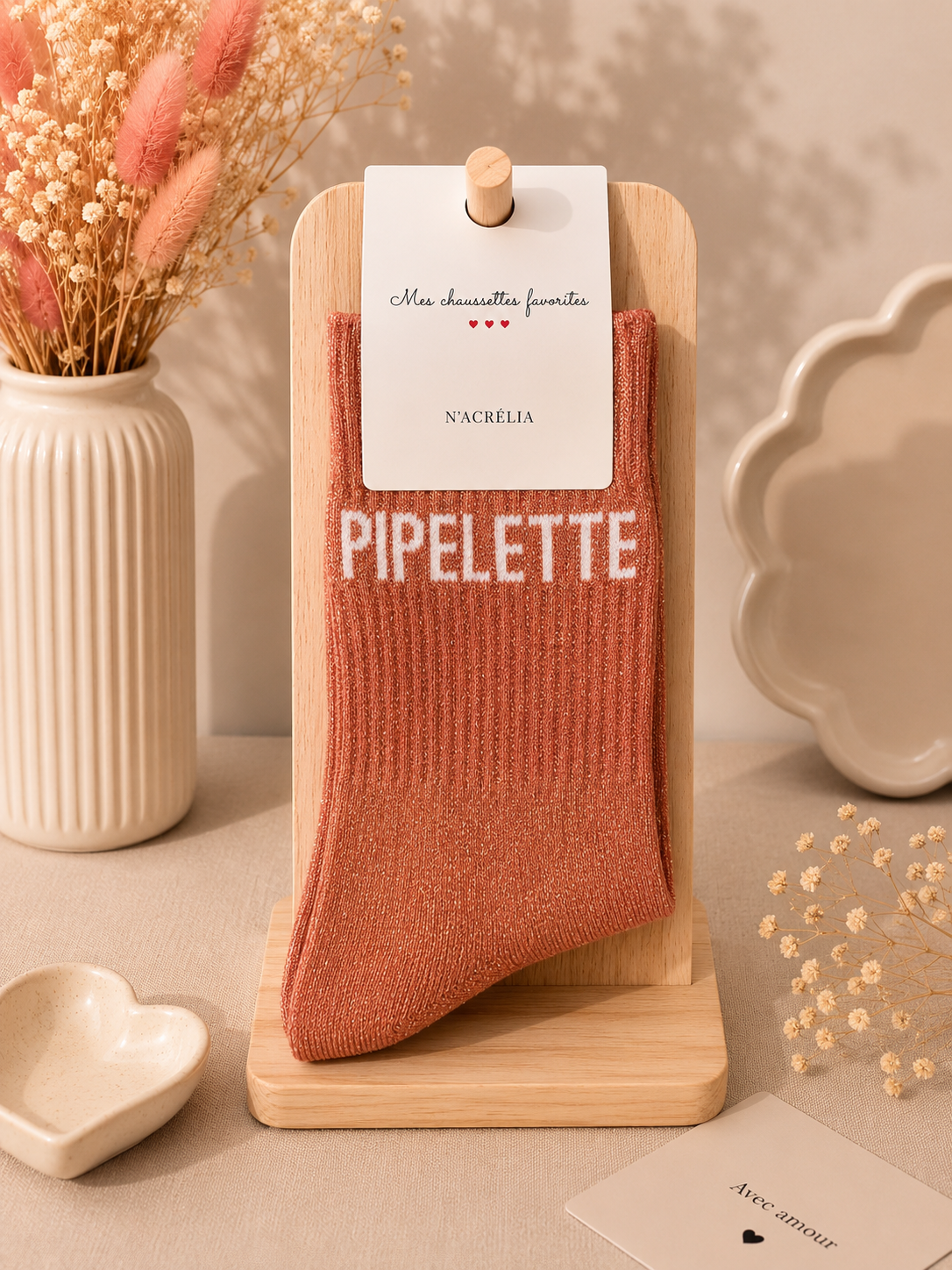 Chaussettes à paillettes " pipelette "