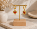 Boucles d'oreilles cœur
