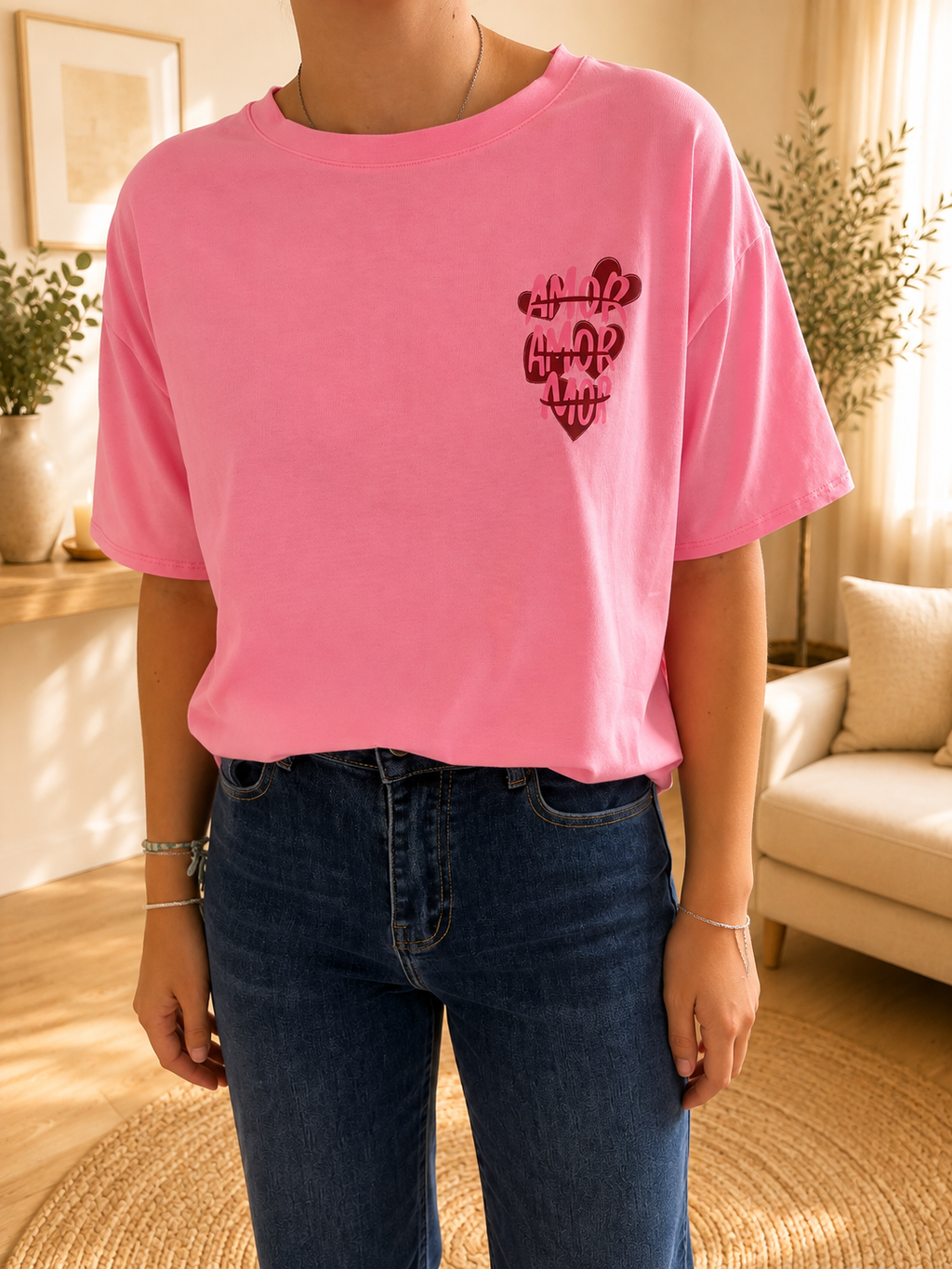 T-shirt Rose Amor