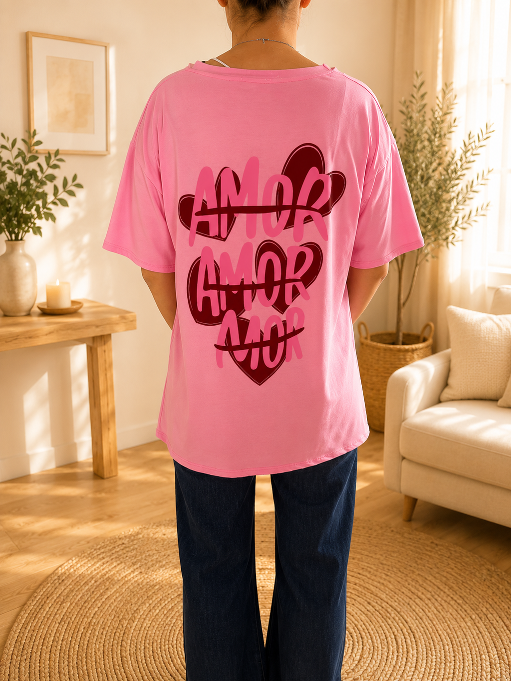 T-shirt Rose Amor
