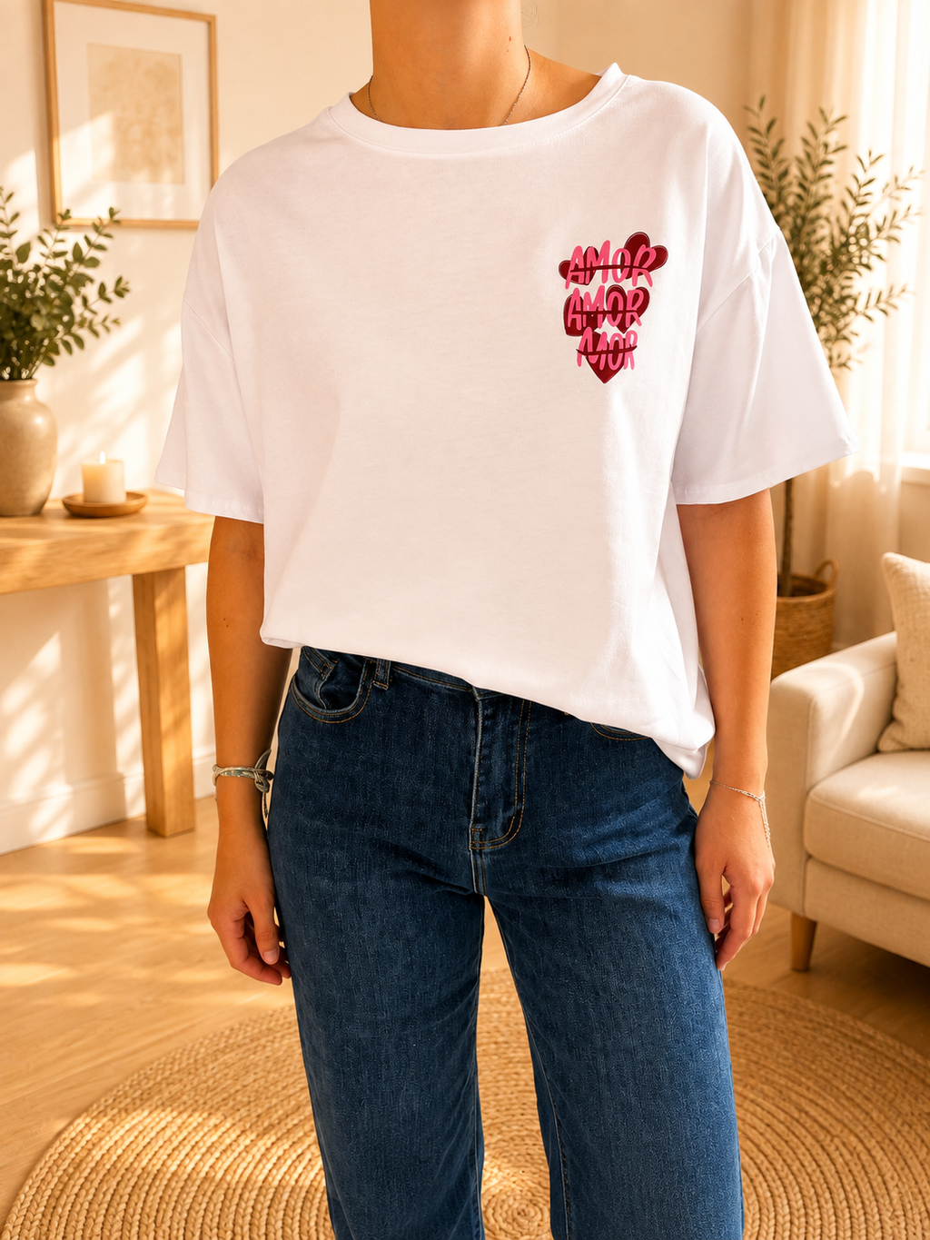 T-shirt Blanc Amor