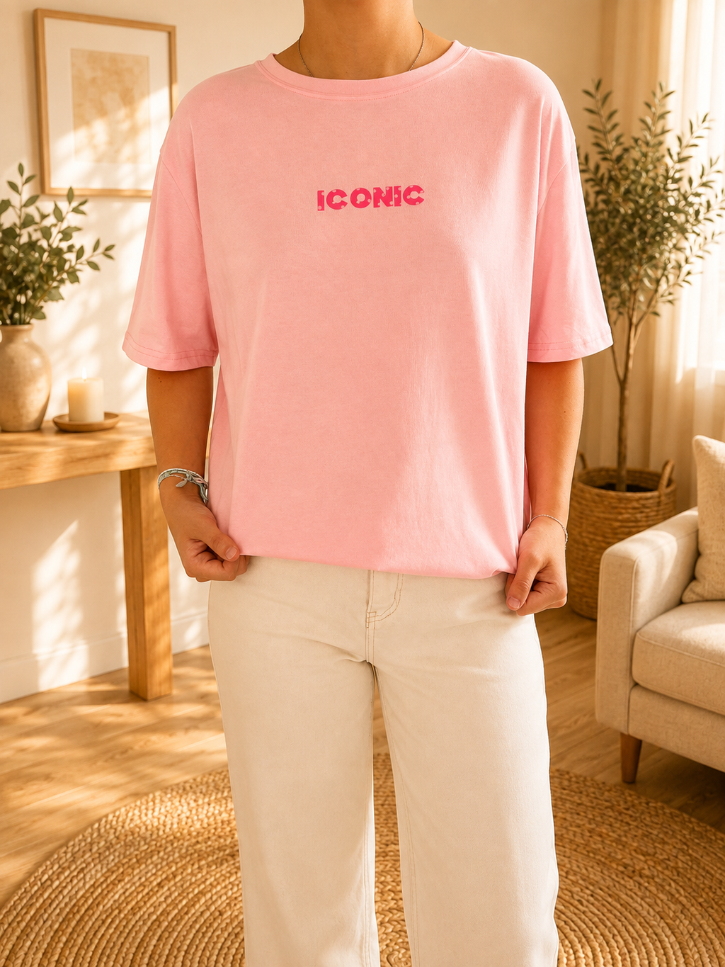 T-shirt Iconic Rose Petit Pois