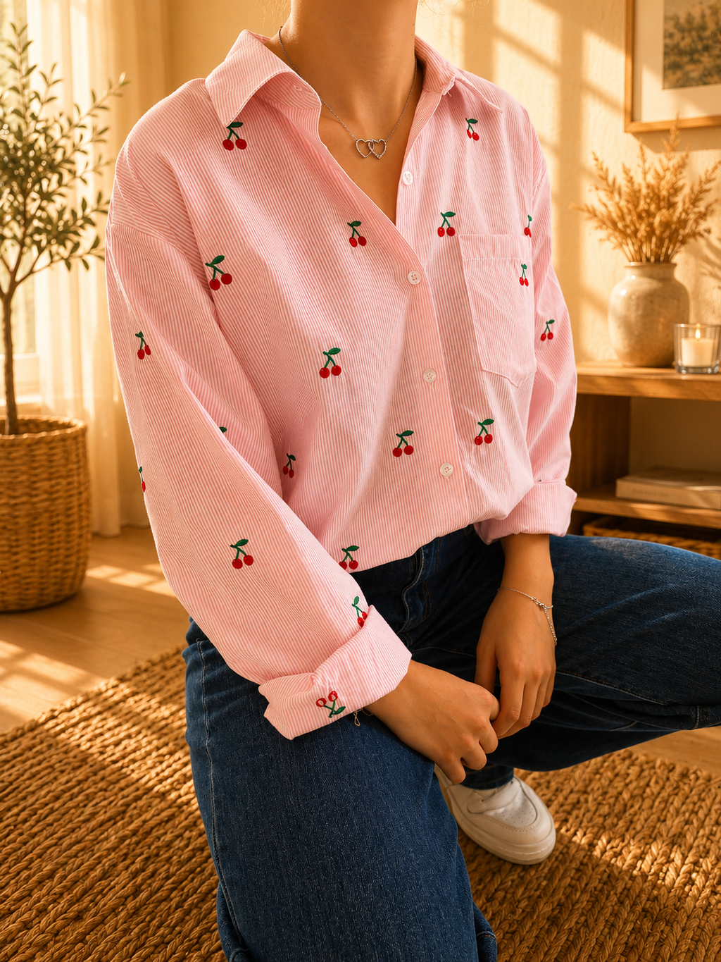 Chemise à cerises