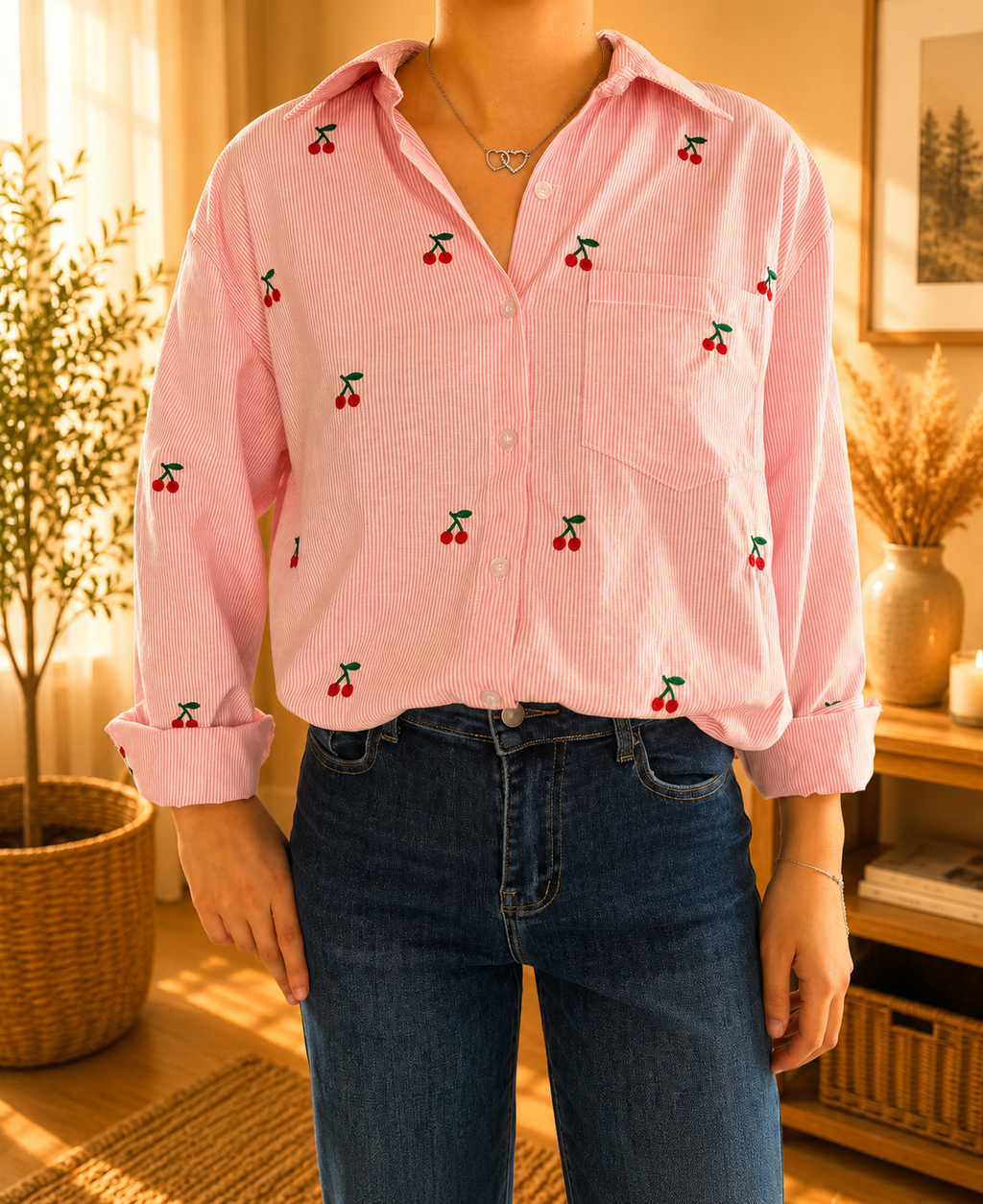 Chemise à cerises