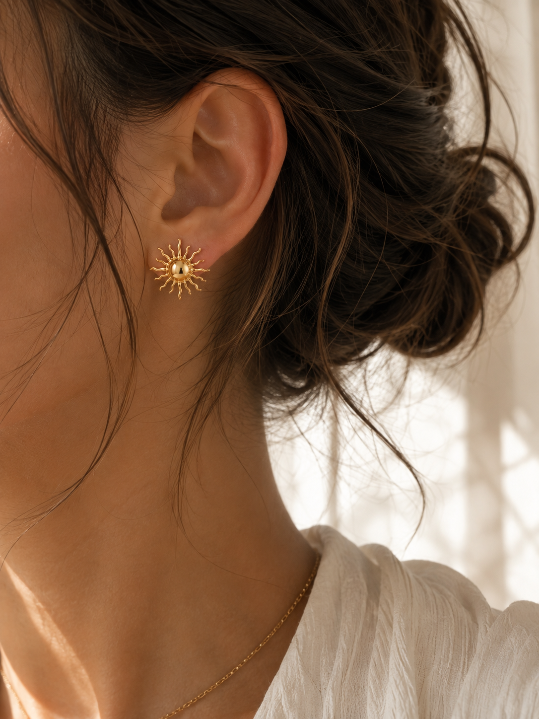 Boucles d'oreilles soleil